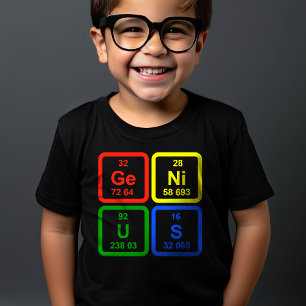 Genius Periodiska Systemet Grundämnen Vetenskap T Shirt