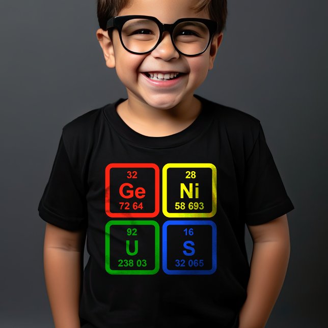 Genius Periodiska Systemet Grundämnen Vetenskap T Shirt (Skapare uppladdad)
