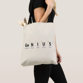 'Genius' Periodiska Systemet - Mjuk Elfenben Minim Tygkasse