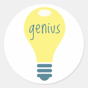 Genius Runt Klistermärke