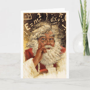 Genius Santa Helgkort