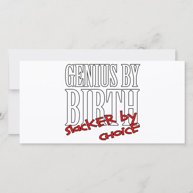 Genius Slacker (Framsida)