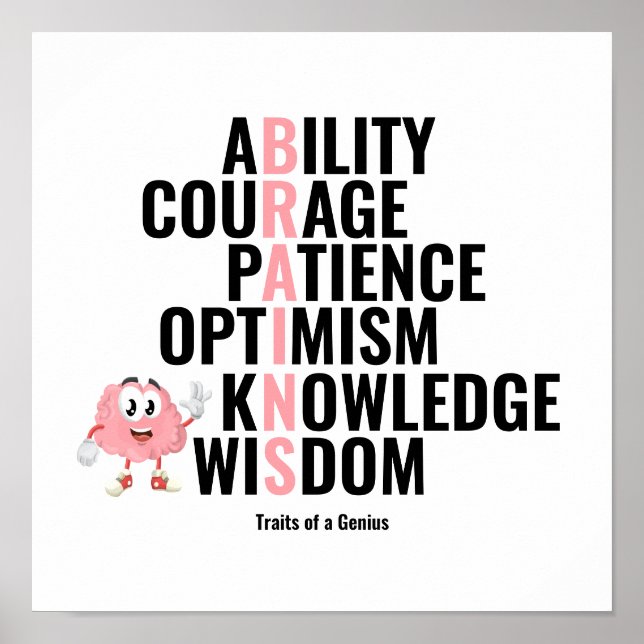 Genius-tåg Poster (Framsidan)