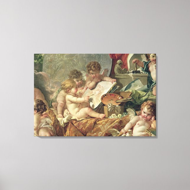 Genius Teaching the Arts, 1761 Canvastryck (Framsida)