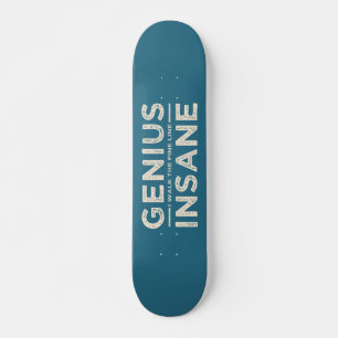 GENIUS VS INSANE anpassningsbar skateboard Bräda 21,5 Cm