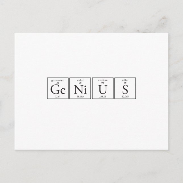 Genius Vykort (Framsida)