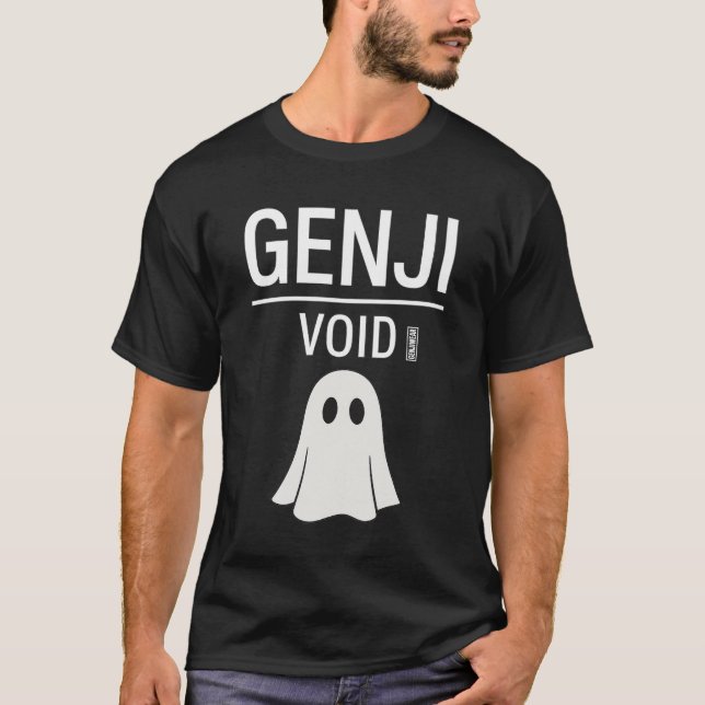 GENJI VOID Ghost Tee - Minimalist Surreal Streetwe (Framsida)