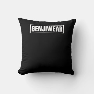 GENJIWEAR Logotyp Minimalist Black Dekorativ kudde