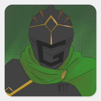 Genko037 Fyrkantigt Klistermärke