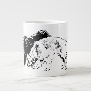 Genle Assions i Bläck Jumbo Mugg