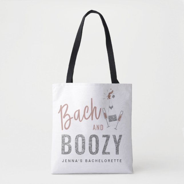 GENNA| Bach och Boozy Ro Guld Bachelorette Tygkasse (Framsida)