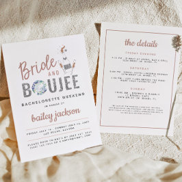 GENNA Ro Guld Bride och Boujee Champagne Inbjudningar