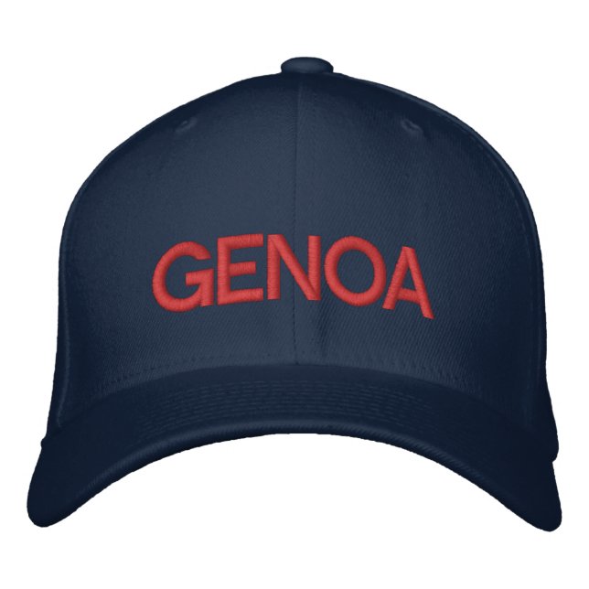 Genoa Cap Broderad Keps (Framsida)