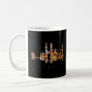Genoa Colorful Silhouette Kaffemugg