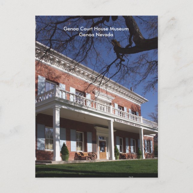 Genoa Court House Museum Vykort (Framsida)