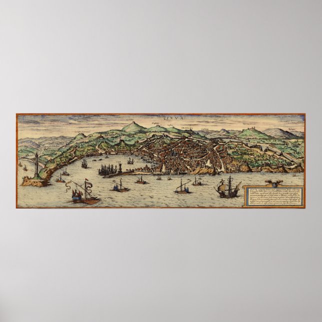 Genoa Italien circa 1560 Poster (Framsidan)