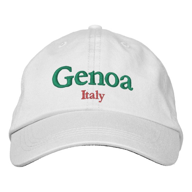 Genoa Italien City Pride Broderad Keps (Framsida)