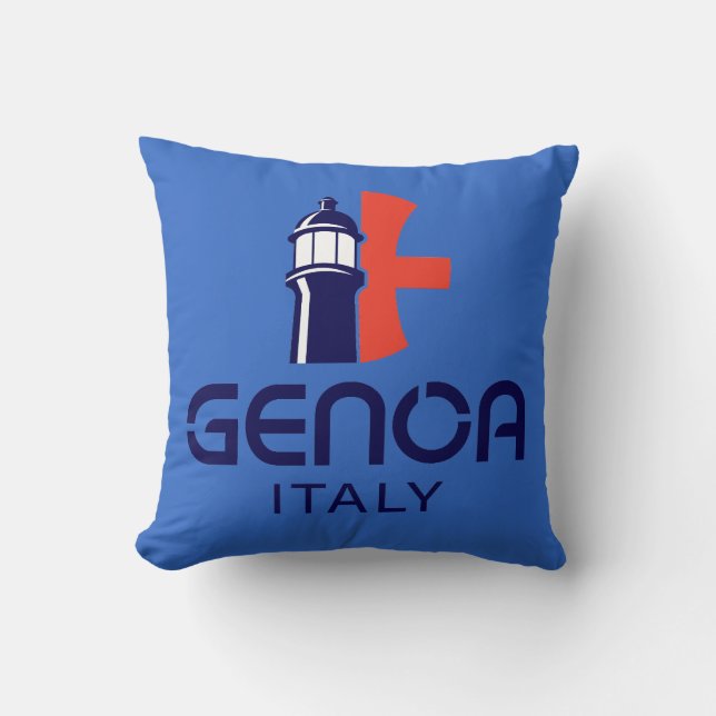 Genoa Italien Europa Kudde (Framsida)