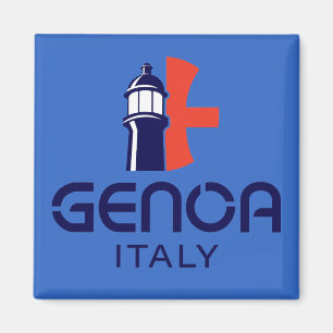 Genoa Italien Europa Magnet
