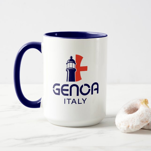 Genoa Italien Europa Mugg (Med munk)