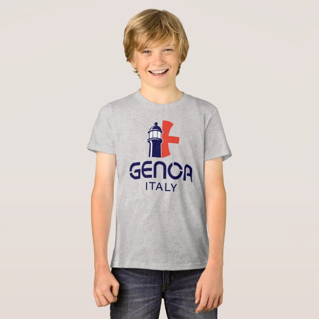 Genoa Italien Europa T Shirt (Framsida Full)