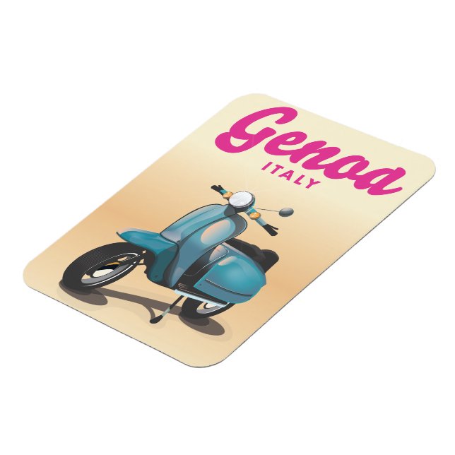 Genoa Italien scooter Magnet (Vänstra Sidan)