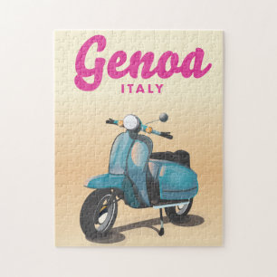 Genoa Italien scooter Pussel