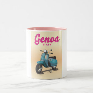 Genoa Italien scooter Två-Tonad Mugg