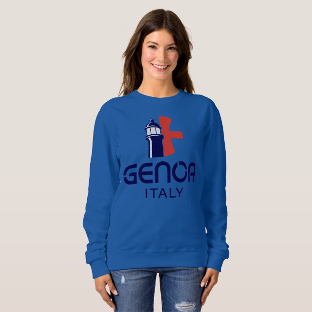 Genoa Italy Europe T Shirt (Hel framsida)