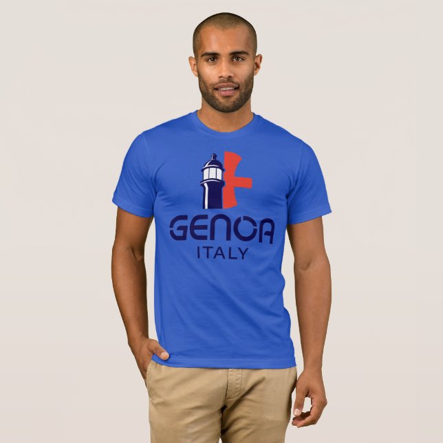 Genoa Italy Europe T Shirt (Hel framsida)