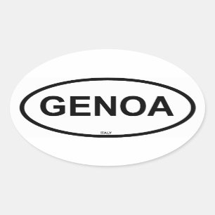 GENOA OVALT KLISTERMÄRKE