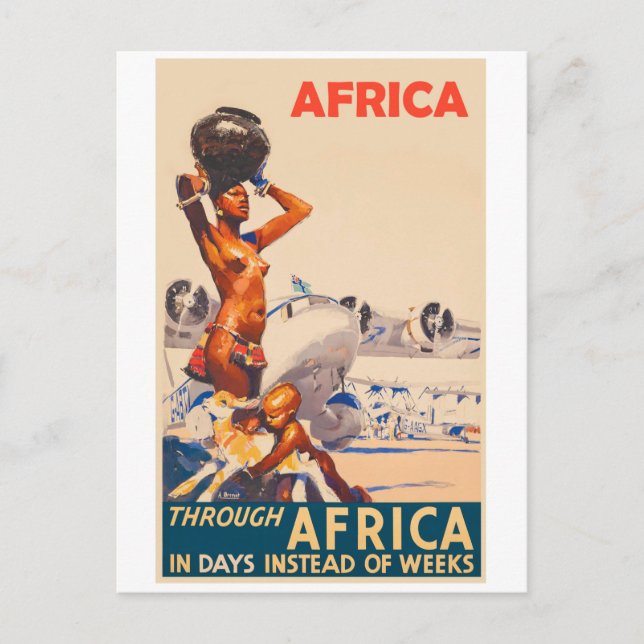 Genom Afrika på dagar istället för veckor Vykort (Framsida)
