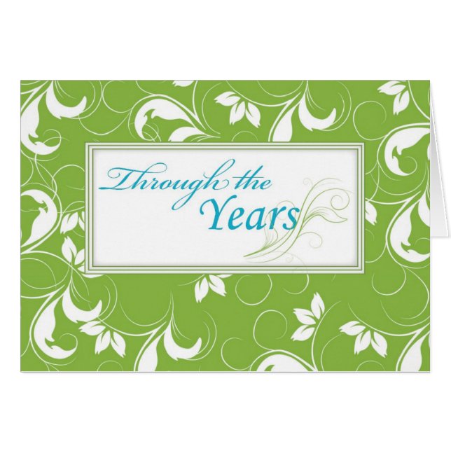 Genom åren minskar du rörelsen OBS kort (Framsidan Horizontal)