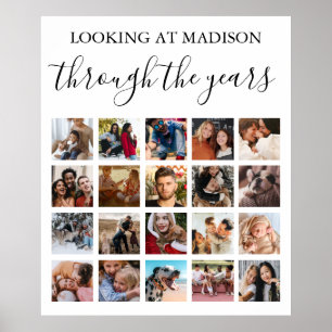 Genom åren Poster 20 kvadratkvadratfotomaket