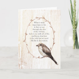 Genom det oändliga inspirations ögon kort