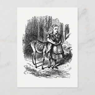 Genom det Tittar glaset - Alice och Fawn Vykort