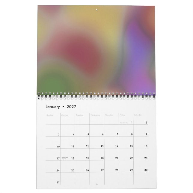genom det tittar glaset... kalender (Jan 2027)