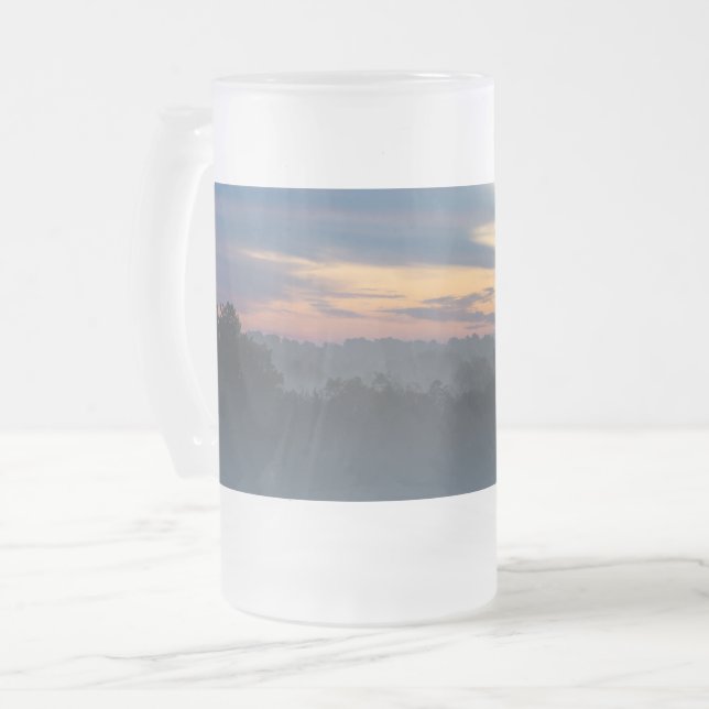 Genom dimma frostad glas ölmugg frostat ölglas (Framsida vänster)
