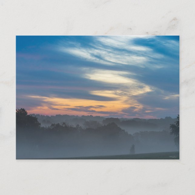 Genom dimman vykort (Framsida)