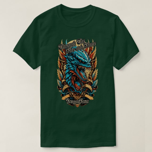 Genom eld och flamma t shirt (Design framsida)