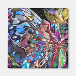 Genom en fjärils vingar! magnet