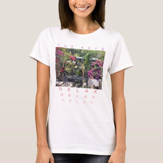 Genom en trädgård grind.. t-shirt (Framsida)