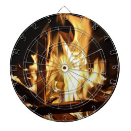 Genom flammen darttavla