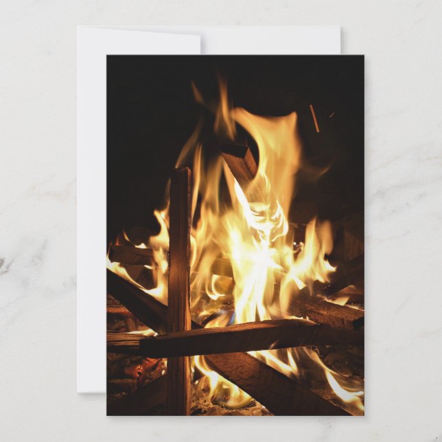 Genom flammen inbjudningar (Framsida)