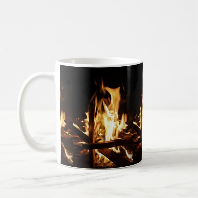 Genom flammen kaffemugg (Vänster)