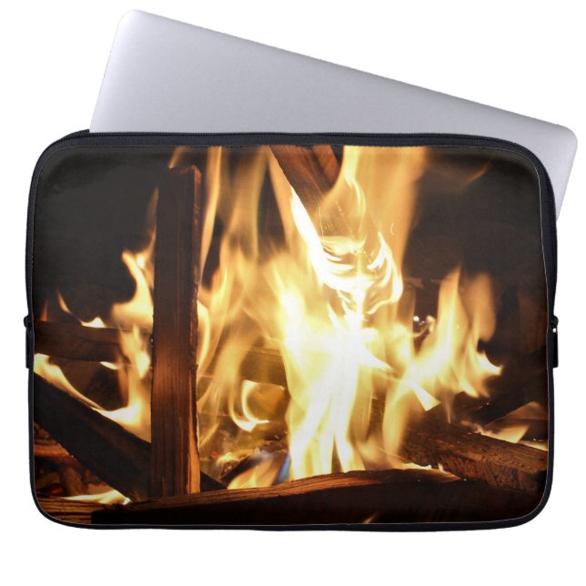 Genom flammen laptop fodral (Framsidan)