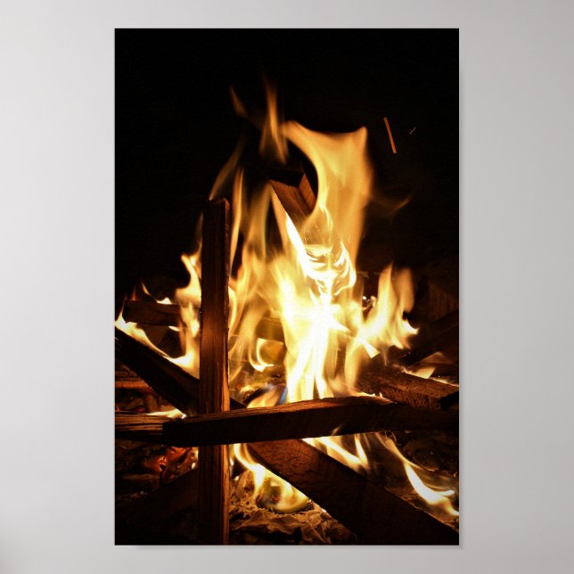 Genom flammen poster (Framsidan)