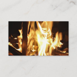 Genom flammen visitkort