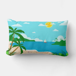 Genom fyllning på naturlandskapet lumbarkudde