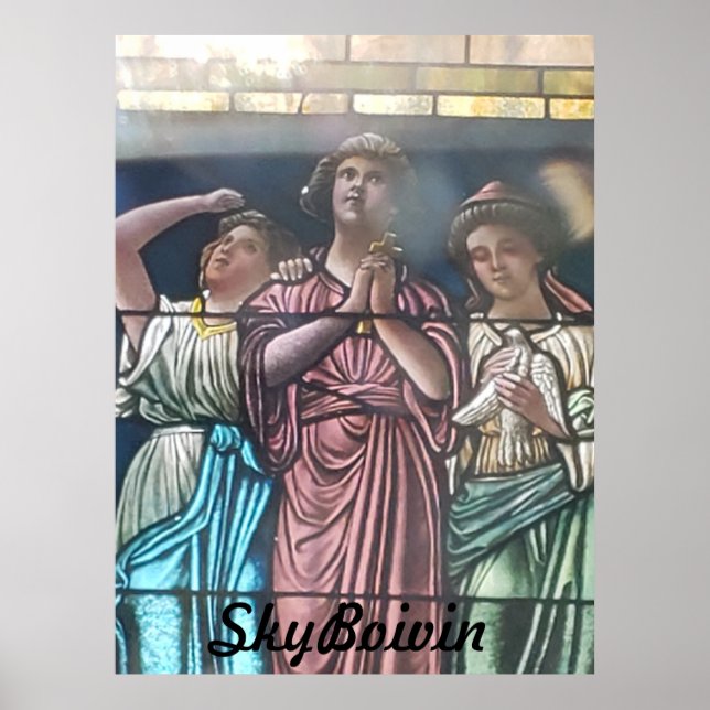 genom glaset poster (Framsidan)